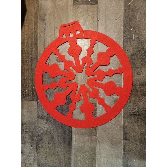 Mini Felt red ornament Tree skirt decor xmas - Picture 1 of 3